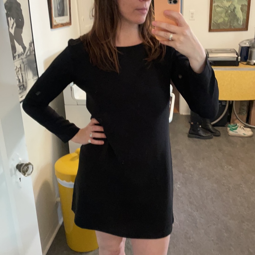 American Apparel Long Sleeve A-Line Mini Dress - L